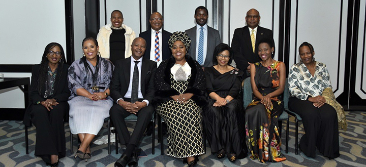 Unisa leadership and speakers with Dr Dube's family_teaser.jpg